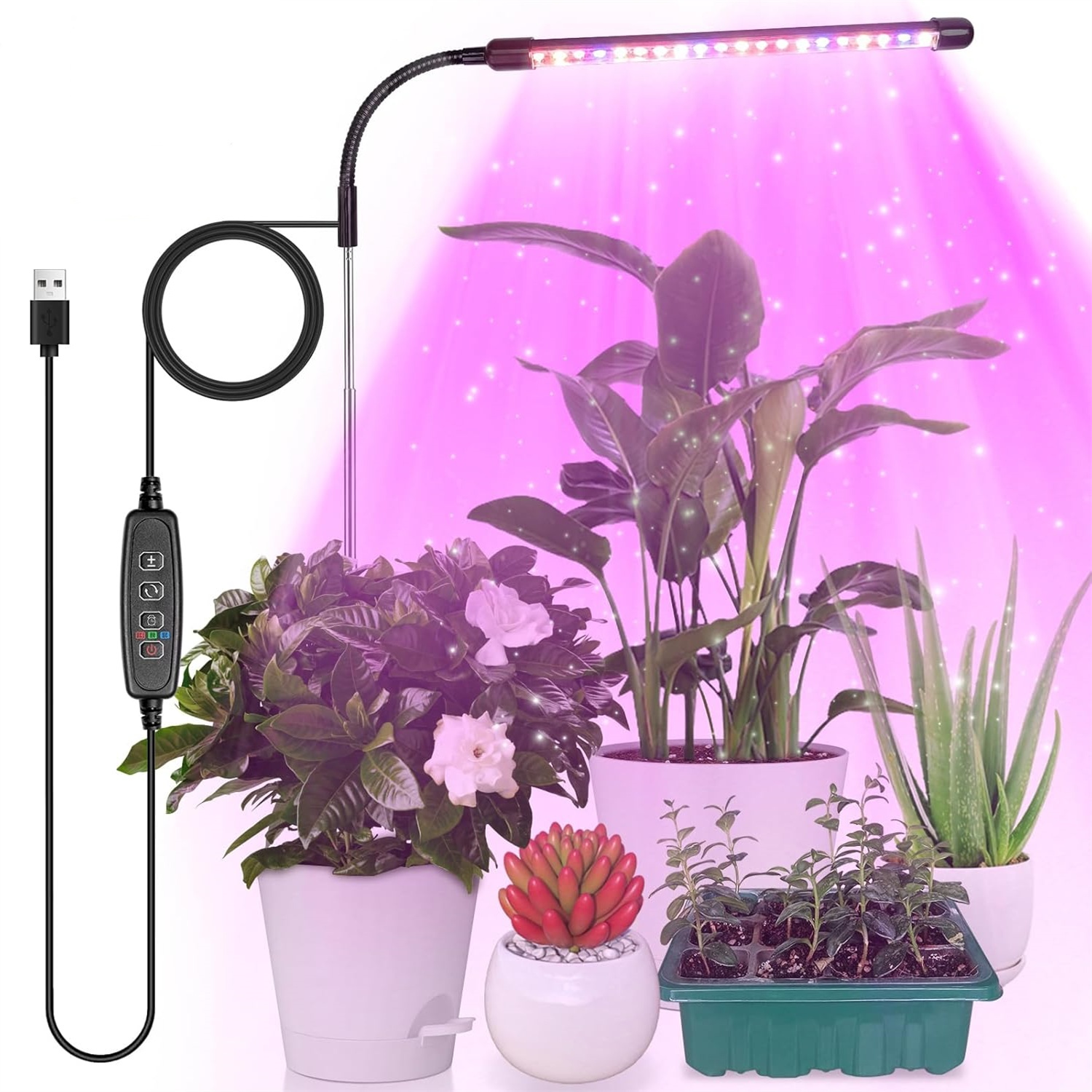 Lampe de croissance USB 3 coul - Plant Grow Light Full Spectrum avis et prix