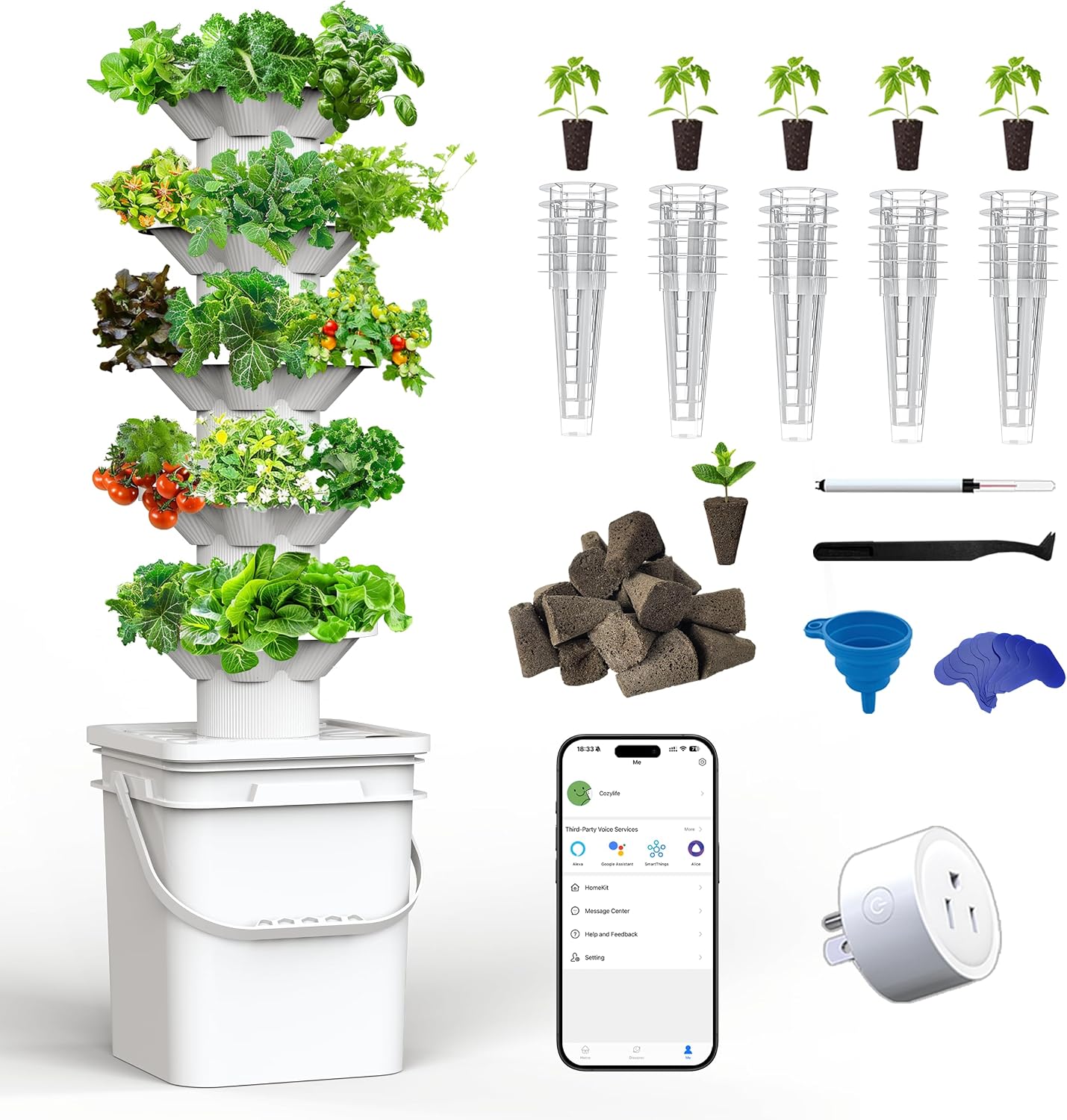 Kit de système de culture hydr - Hydroponic Tower avis et prix