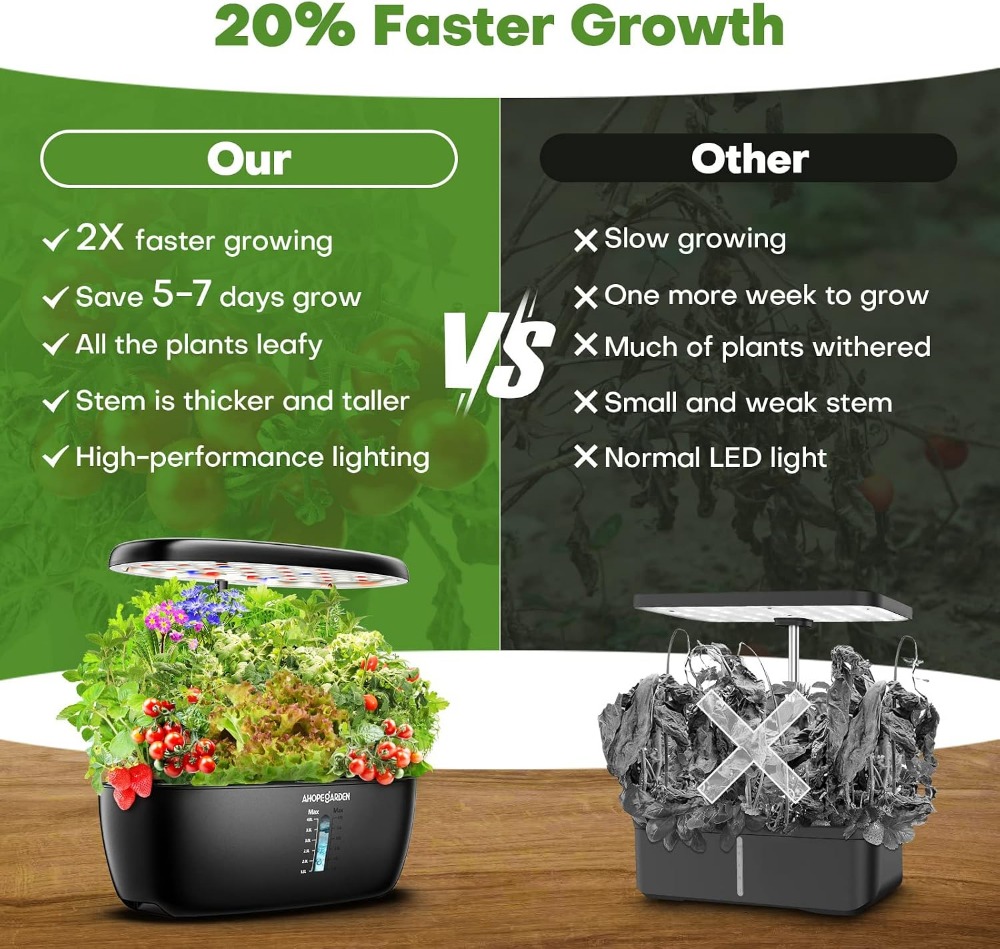 Jardin hydroponique à 12 pots  - Indoor Garden Kit avis et prix